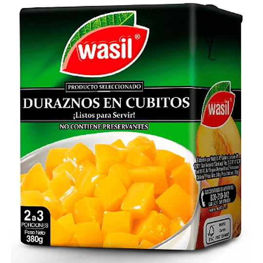 Durazno Wasil 380 grs