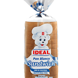 Pan Sandwich Blanco Ideal 700Gr