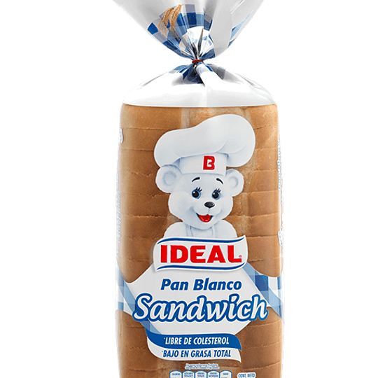 Pan Sandwich Blanco Ideal 700Gr