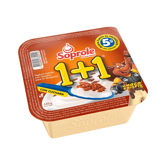 Yoghurt con Cereal 1+1 Soprole