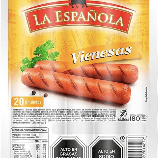 Vienesas La Española 20u