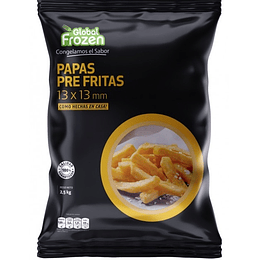 Papas PreFritas Global Frozen 13x13 2,5 kg