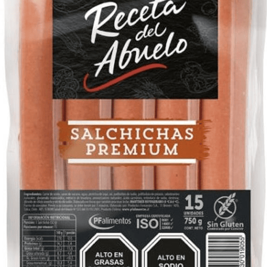 Salchicha Premium Receta Del Abuelo 750 g