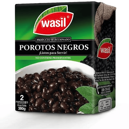 Poroto Negro / Rojo Wasil 380 g