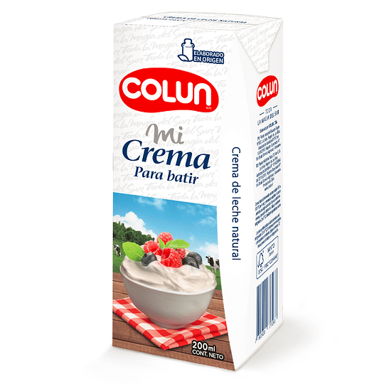 Crema Batir Colun 200 CC