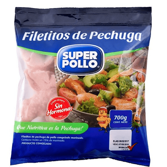 Filetes pollo Agrosuper 700 g