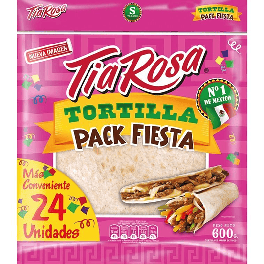 Tortillas Pack Fiesta Mediana Tia Rosa 24 x 14 cm