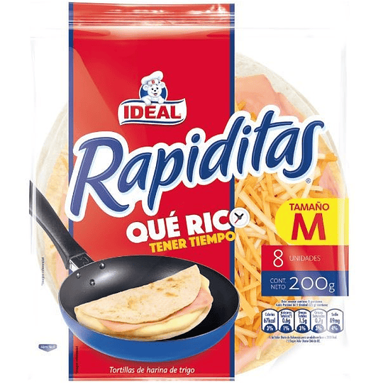 Tortillas rapiditas Ideal 8 un