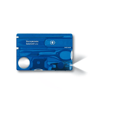 Navaja Swisscard Lite color Azul Transparente Victorinox®