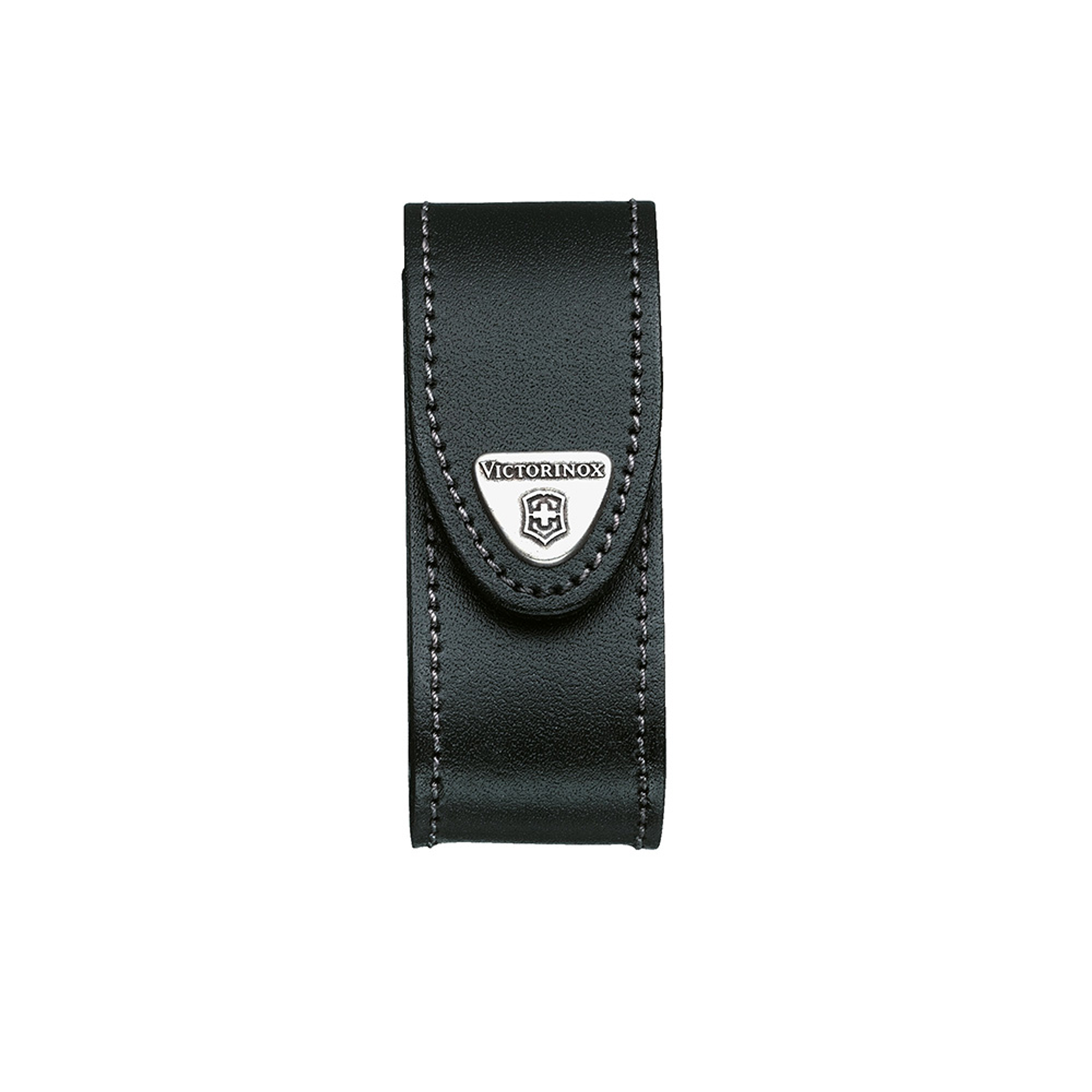 Estuche de cuero color negro para cinturón. Tamaño 10x4,1x3,7 cm Victorinox®