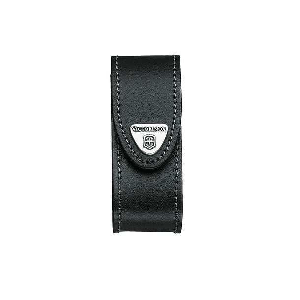 Estuche de cuero color negro para cinturón. Tamaño 10x4,1x3,7 cm Victorinox® 