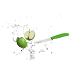 Cuchillo de mesa y cuchillo para tomates Swiss Classic. color Verde. Hoja 11 cm. Victorinox® 2