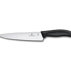 Cuchillo para  Carnes Swiss Classic color Negro, Blister. Hoja 19 cm. Victorinox 2