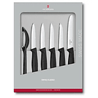 Set de cuchillos mondadores Swiss Classic negro, 6 piezas  Victorinox 1