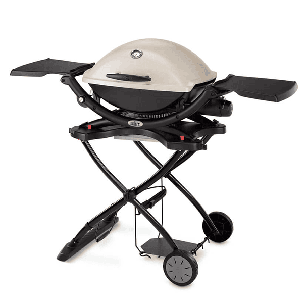 Parrilla a gas Weber ® Q 2200 + Carrito Portátil Titanio 1