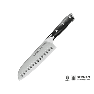Cuchillo Santoku Acero Alemán Kanka