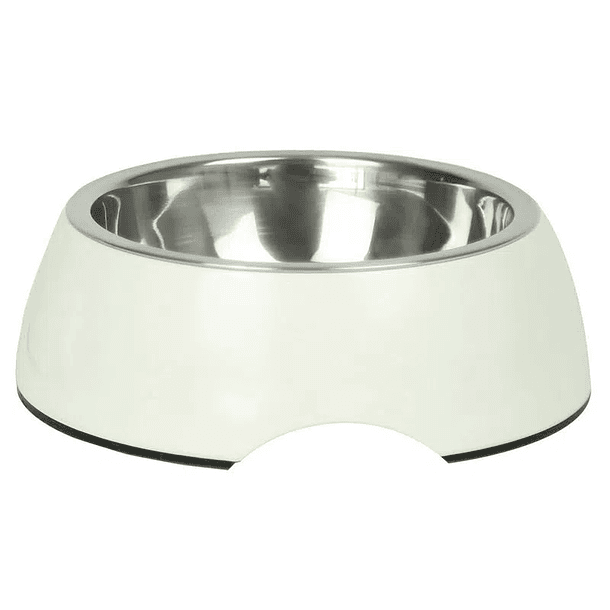 Plato de Comida Melamina + Acero Inoxidable 14 cm. S 1