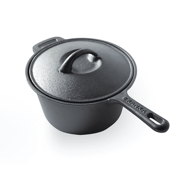 OLLA CON MANGO  1.2 Lts CAST IRON HIERRO KANKA 7