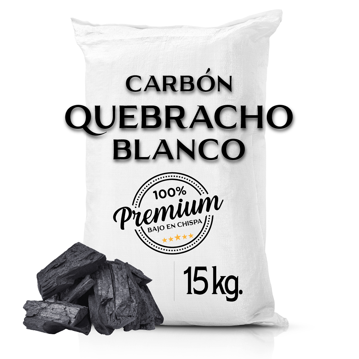 Carbón Quebracho Blanco Premium 15 Kg. Aprox. | ELPARRILLERO.CL Premium  Store