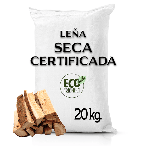 Leña Eucaliptus Seca Certificada 20 Kg. aprox. 