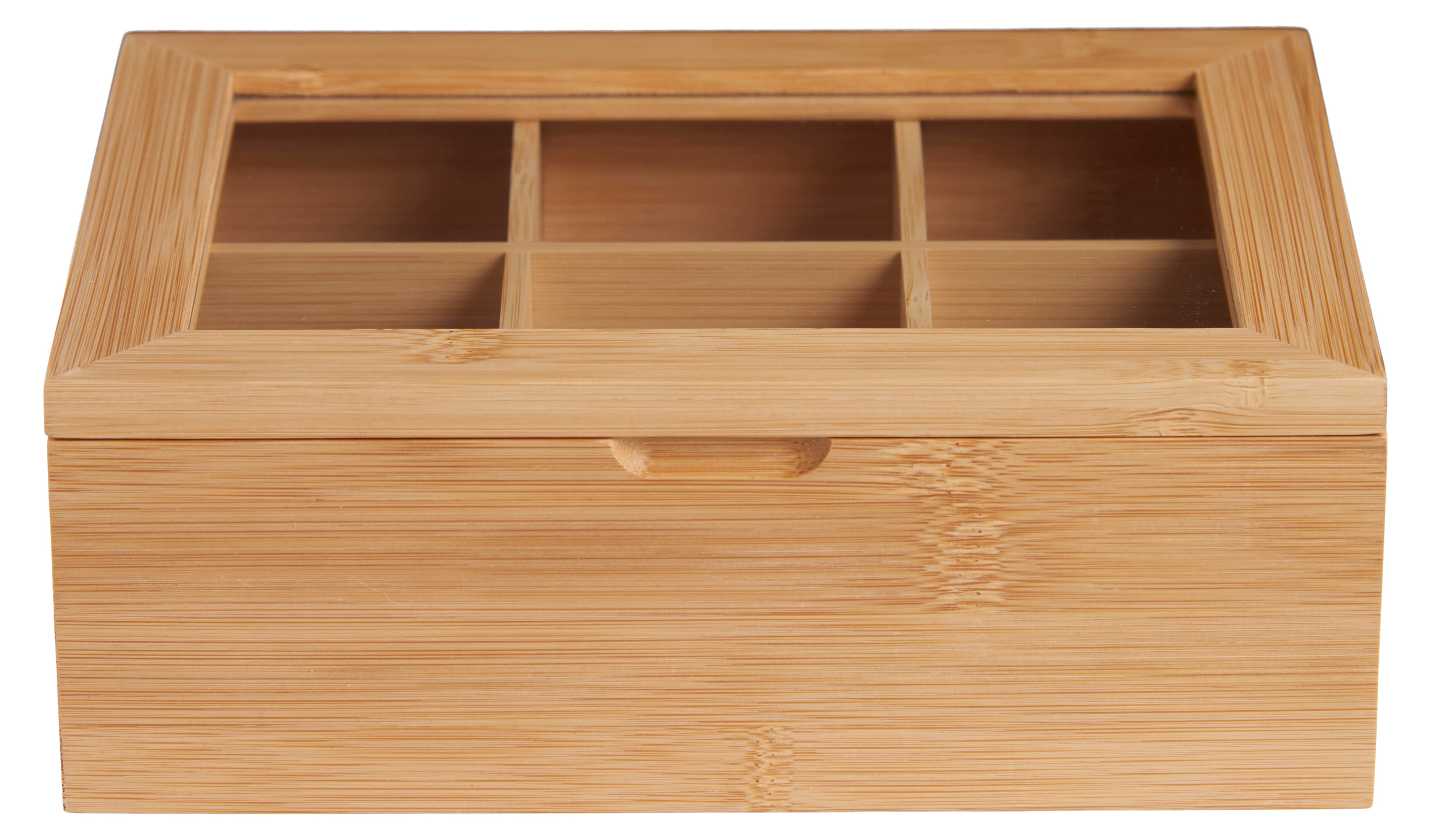 Caja Porta Té Bambú