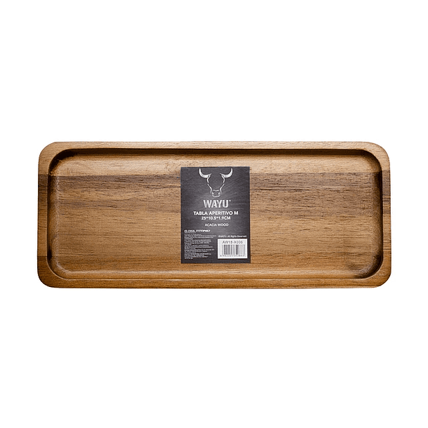 Tabla Aperitivo Madera M 25x10,5x1,9 cm Wayu® 1