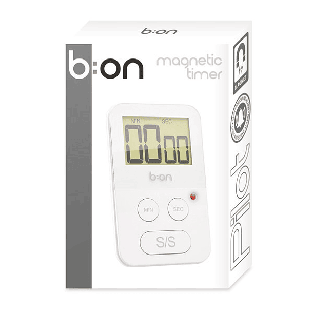 Temporizador Magnetic Timer Pilot B:ON Digital Blanco 1