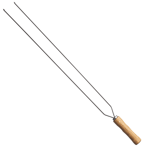 Pincho doble para asado 65cm 2