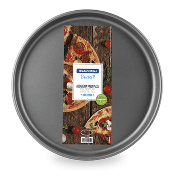 Molde para pizza en aluminio con revestimiento interno en antiadherente Ø35cm 1