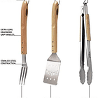 Set de herramientas asado 3 piezas con mango madera Jim Beam 3