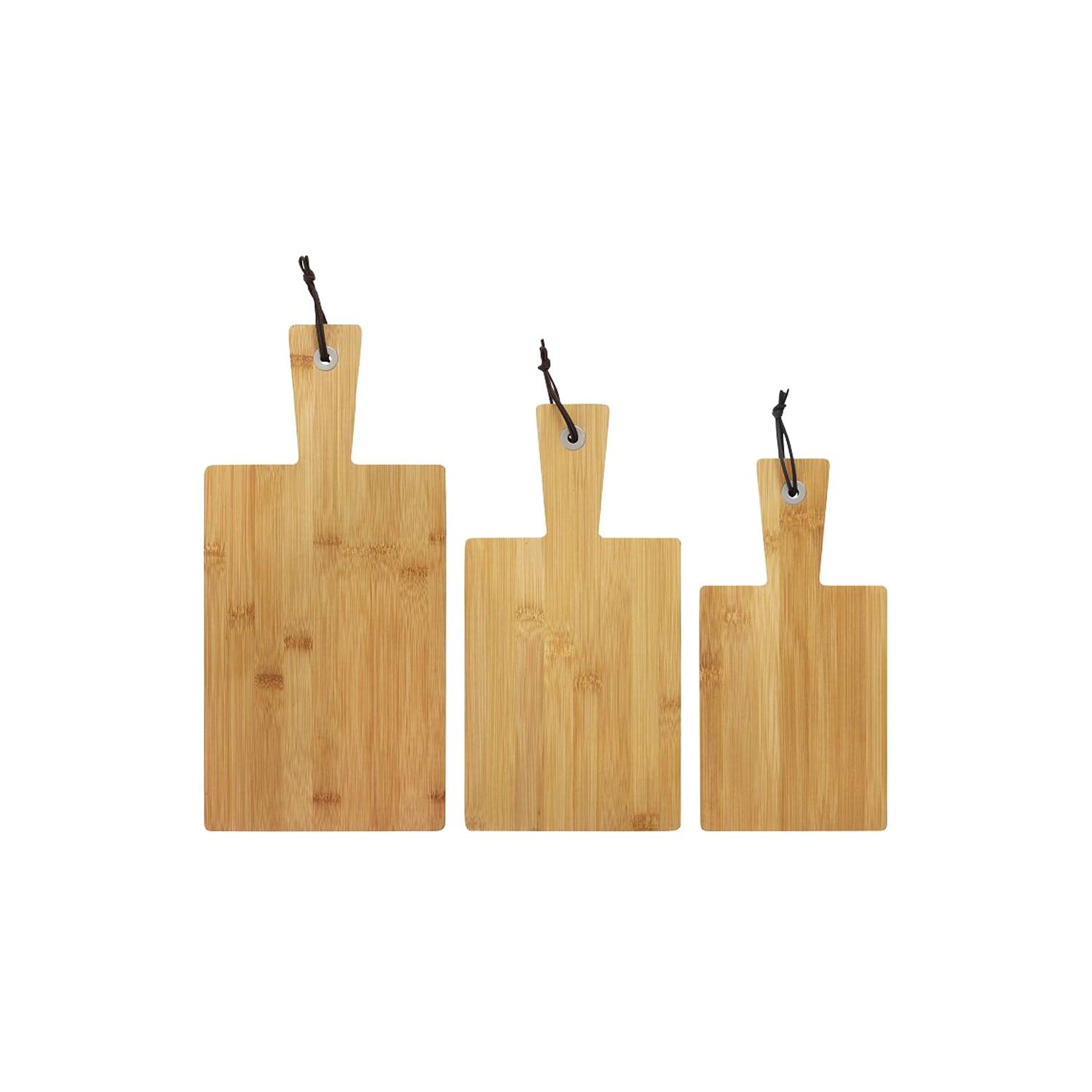 Set de 3 tablas de cortar DELINIA bambú 33x1x24cm