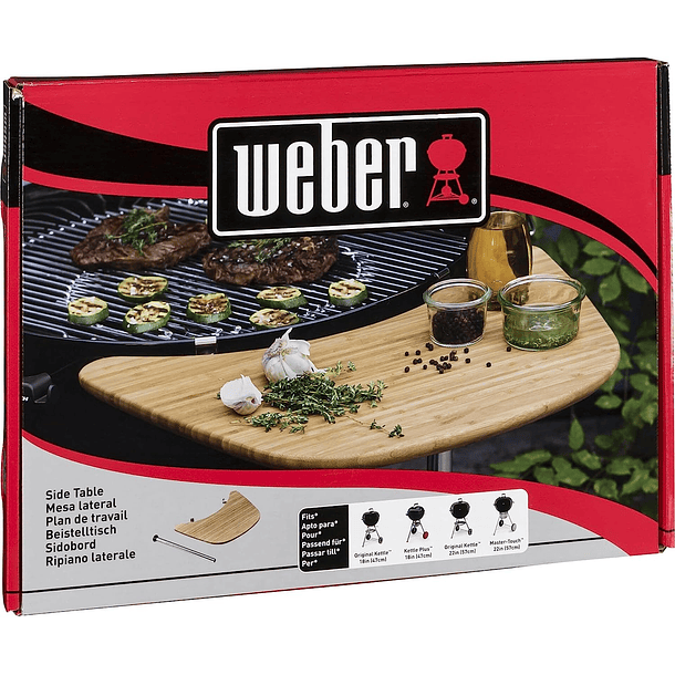 Mesa Lateral Weber Compatible MasterTouch/Kettle 2