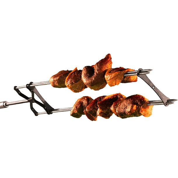 Asador Rosticero Kanka + Base + Doble Vara + Rejilla Gratis! 4