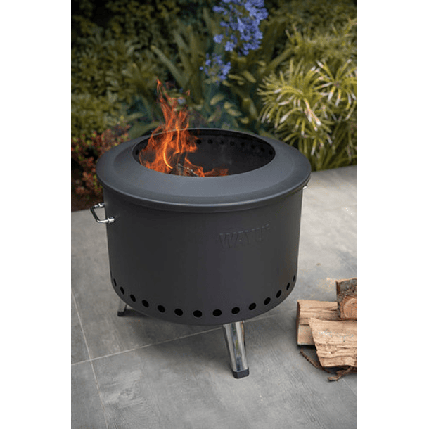 Brasero Smoke Fogón Premium Leña Carbón Sin Humo 55cm . 2