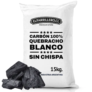 Carbón Quebracho Blanco Premium 15 Kg. aprox.