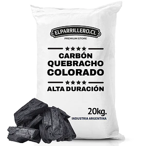 Carbón Quebracho Colorado 20 Kg. aprox.