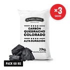 3 Sacos de Carbón Quebracho Colorado 60 Kg. aprox.  1