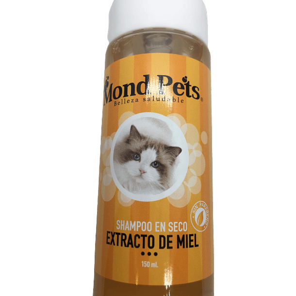 Shampoo en seco para gatos- shampoo con extracto de miel