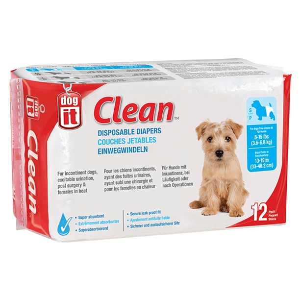 Dogit clean Disposable Diapers Talla S/ Pañales desechables Talla S