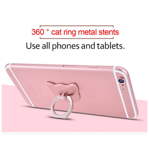 Anillo soporte para celular gato  3