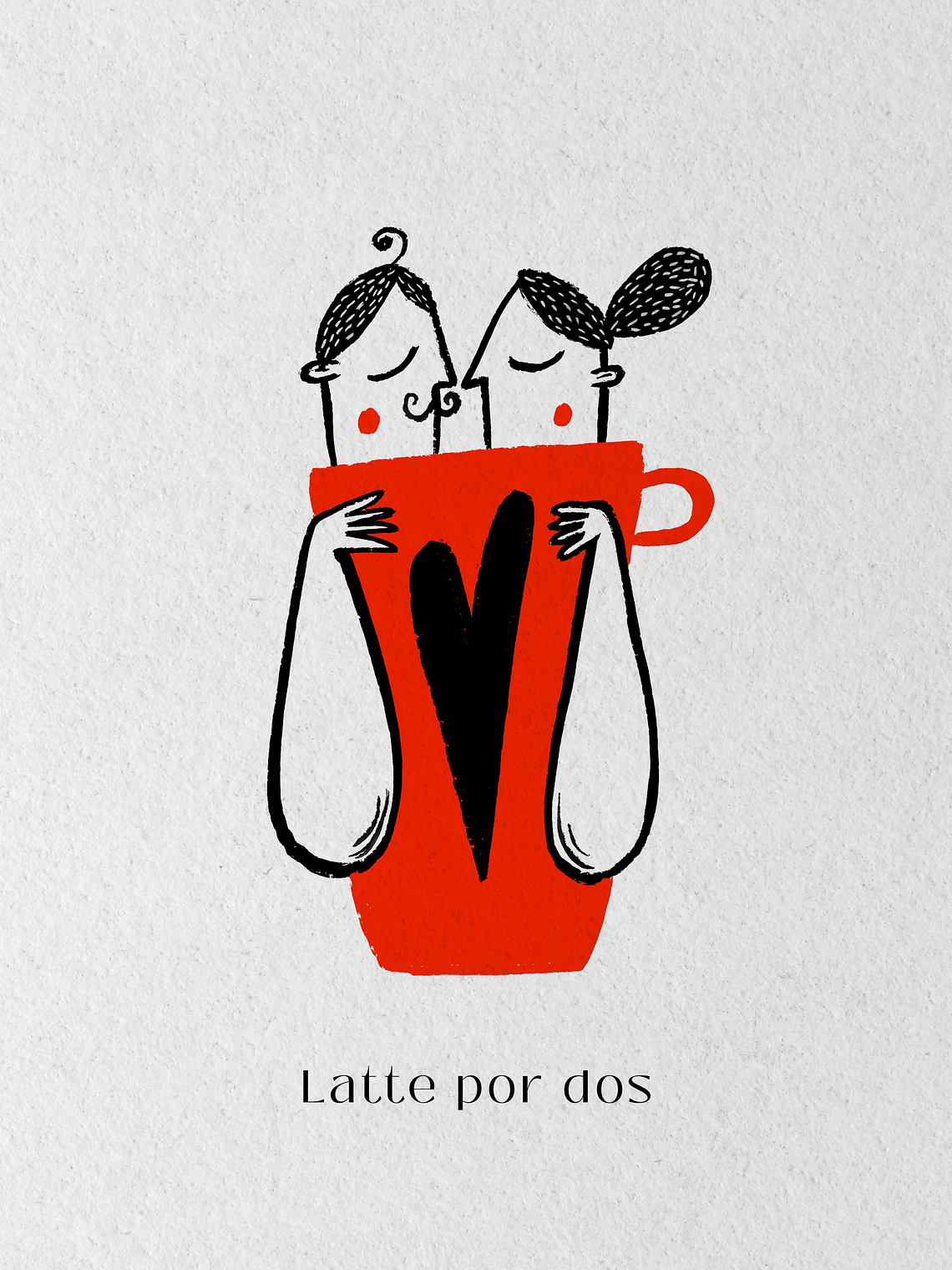 Latte por dos | Print 1