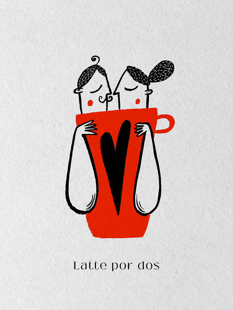 Latte por dos | Print 1