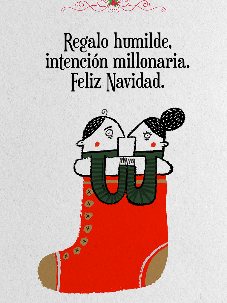Set 10 postales navidad ilustradas 5