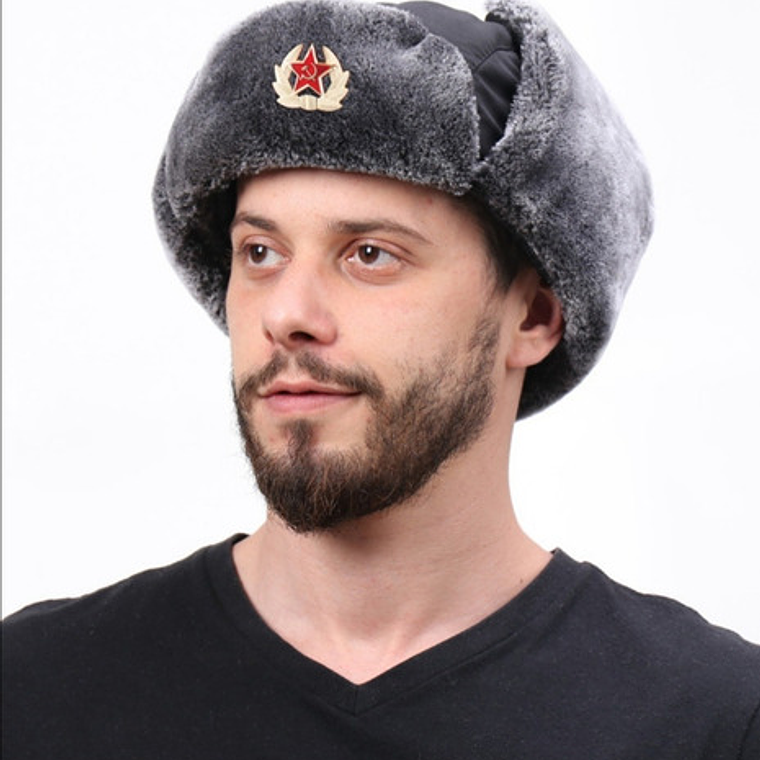 Gorro Ruso - Soviético Bombardero Invierno Ushanka Shapka Sn 3