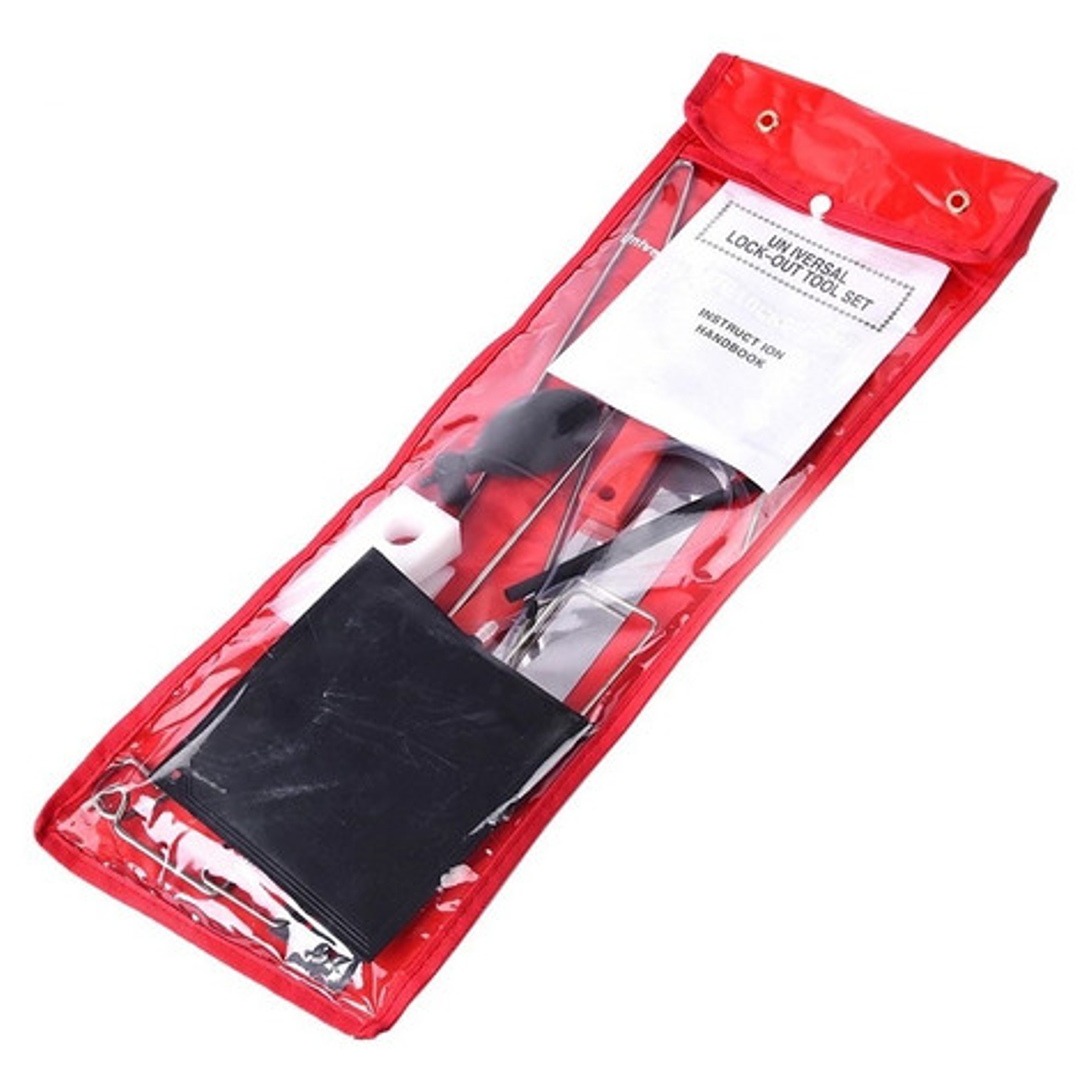 Kit Abre Auto Profesional Bomba Cuña Ganchos Y Herramientas 4