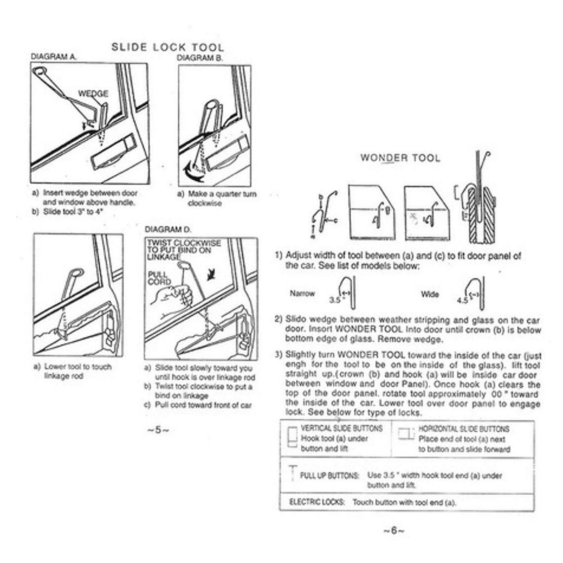 Kit Abre Auto Profesional Bomba Cuña Ganchos Y Herramientas 8