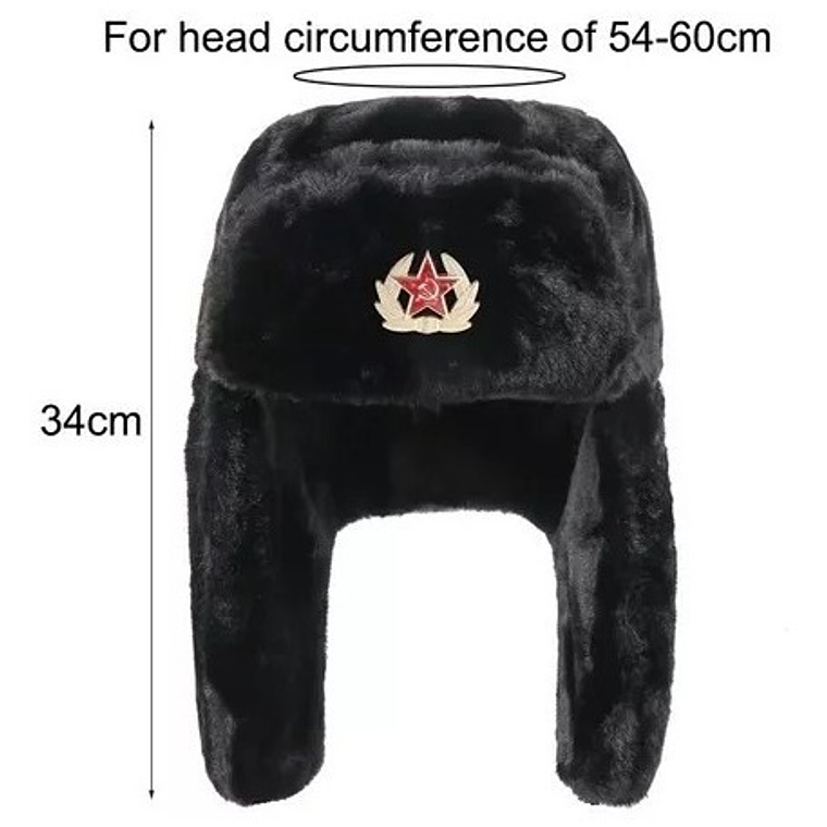 Gorro Ruso Soviético Invierno Nieve Shapka Ushanka Pelaje  6