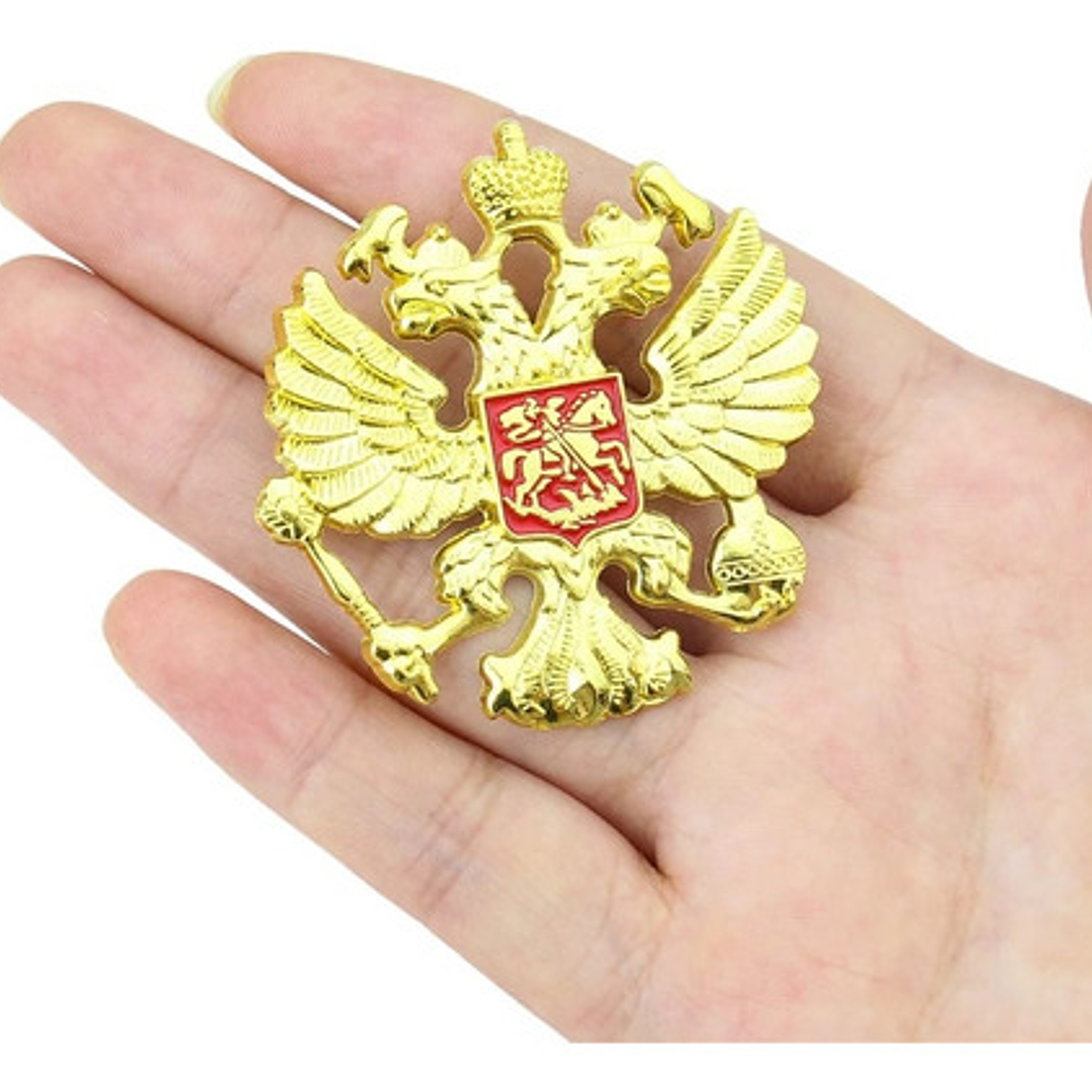 Cucarda Piocha Militar Ejercito Rojo Rusia Águila Bicéfala 4