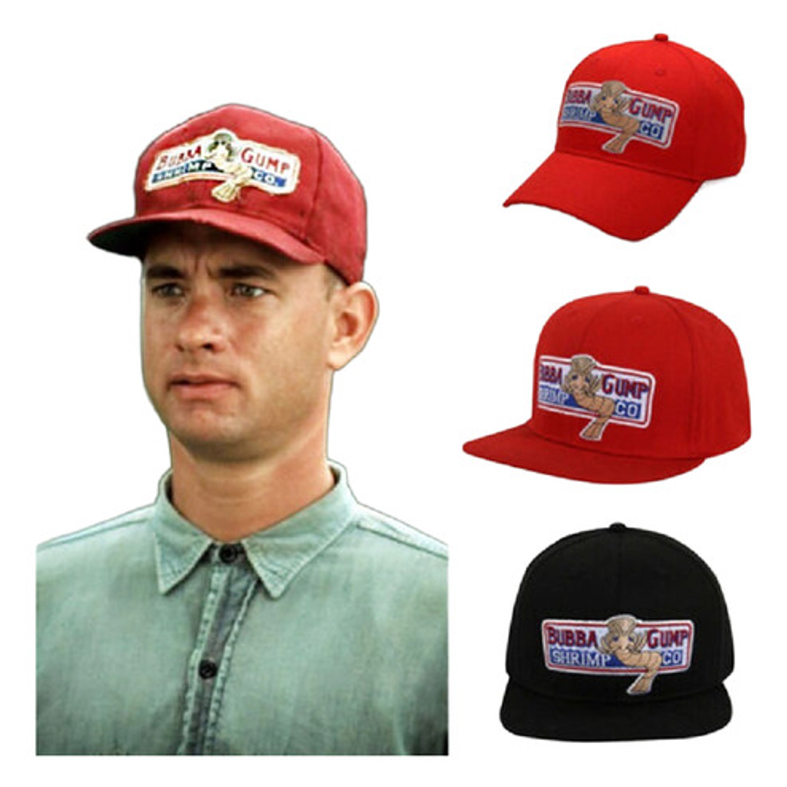 Gorro Bubba Gump Jockey Snapback Forrest Gump 8