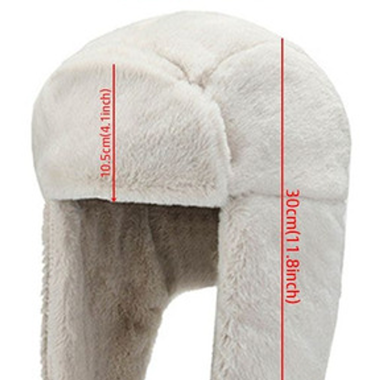 Gorro Ruso Soviético Invierno Nieve Mujer Ushanka Pelaje  12